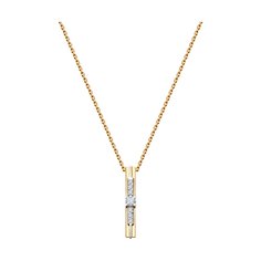 Колье из красного золота 38 см Diamant 51-170-01994-1, фианит