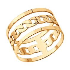 Кольцо из красного золота р. 17,5 SOKOLOV 019127