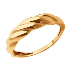 Кольцо из красного золота р. 16,5 SOKOLOV 019257