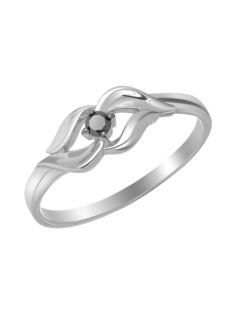 Кольцо из серебра р. 17,5 Ювелирочка 1040038, бриллиант