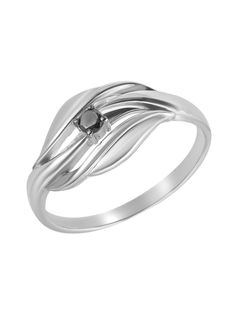 Кольцо из серебра р. 18,5 Ювелирочка 1040040, бриллиант
