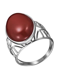 Кольцо из серебра р. 17 Ювелирочка 1063369, агат