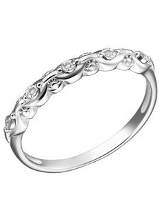 Кольцо из серебра р. 17,5 Ювелирочка 1064395, бриллиант