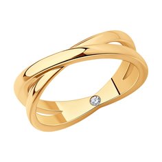 Кольцо из серебра р. 17,5 Diamant 93-110-02031-2, фианит