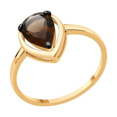 Кольцо из серебра р. 17,5 SOKOLOV 92014353, раухтопаз