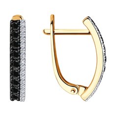 Серьги из красного золота SOKOLOV 7020059, бриллиант
