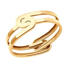 Кольцо из красного золота р. 18,5 SOKOLOV 019375