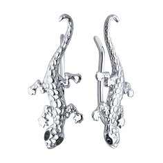 Серьги клаймберы из серебра SOKOLOV 94026647, фианит