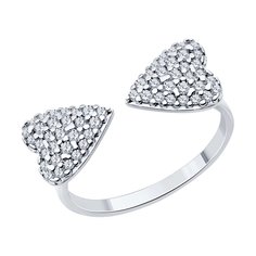 Кольцо из серебра р. 20 SOKOLOV 94014056, фианит