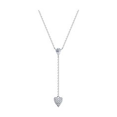 Колье-галстук из серебра 40-45 см SOKOLOV 94070947, фианит