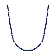 Бусы из серебра 36 см Diamant 94-370-01855-2, шпинель