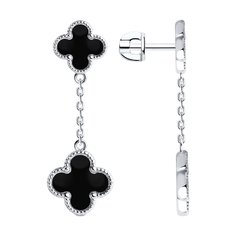 Серьги из серебра SOKOLOV 94026506, эмаль