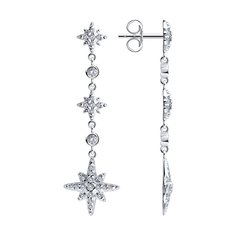 Серьги из серебра SOKOLOV 94026412, фианит