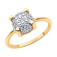 Кольцо из серебра р. 17,5 Diamant 93-110-01991-1, фианит