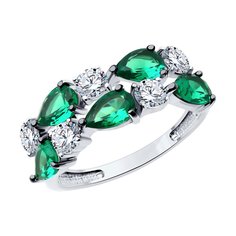 Кольцо из серебра р. 17 SOKOLOV 94014079, фианит