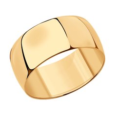 Кольцо обручальное из красного золота р. 18,5 Diamant 51-111-00337-1