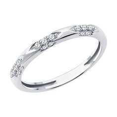 Кольцо из белого золота р. 16 Diamant 52-210-02035-1, бриллиант