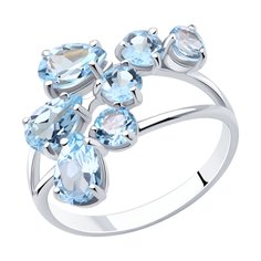 Кольцо из серебра р. 17,5 SOKOLOV 92010008, топаз