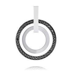 Кулон из белого золота ADAMAS 34040850/01-А51ДЧ-421, бриллиант АДАМАС