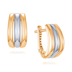 Серьги из красного золота ADAMAS 24040590/01-А50Д-01 АДАМАС