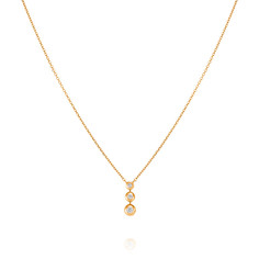 Колье из красного золота 45 см ADAMAS 82039799/01-А50Д-41, бриллиант АДАМАС