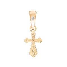 Кулон из красного золота 585Gold 603005795, фианит