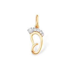Подвеска из красного золота 585Gold 303003090, фианит