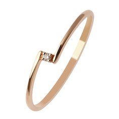 Кольцо из красного золота р. 17,5 585Gold 101005912, бриллиант