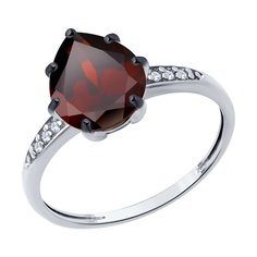 Кольцо из серебра р. 19 Diamant 94-310-02059-2, фианит/гранат