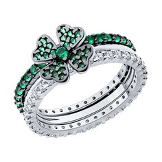 Кольцо из серебра р. 18 SOKOLOV 94014082, фианит