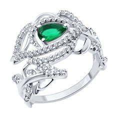 Кольцо из серебра р. 19 SOKOLOV 94014132, фианит