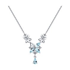 Колье из серебра 45-50 см Diamant 93-370-02061-1, фианит/топаз