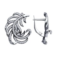 Серьги из серебра Diamant 94-120-02005-1, фианит
