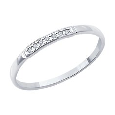 Кольцо из серебра р. 15 Diamant 94-210-02055-1, бриллиант