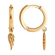 Серьги подвески из красного золота SOKOLOV 0200297