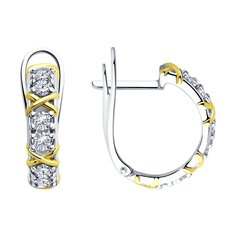 Серьги из серебра Diamant 94-120-01990-1, фианит