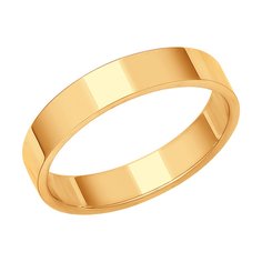 Кольцо обручальное из красного золота р. 23 Diamant 51-111-00330-1