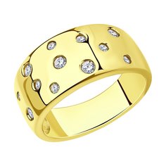 Кольцо из серебра р. 17,5 Diamant 93-110-01516-2, фианит