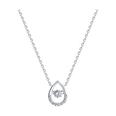 Колье из серебра 42 см SOKOLOV 94070822, фианит