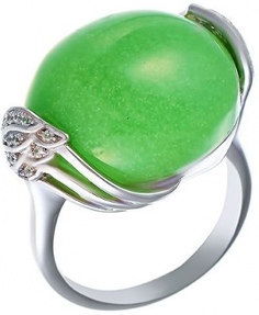 Кольцо из серебра р. 17 Джей Ви SR001230C-1_KO_US_002_WG, фианит
