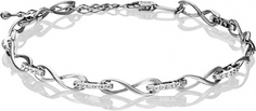 Браслет из белого золота р. 17 PLATINA jewelry 05-0624-00-401-1120-24, фианит