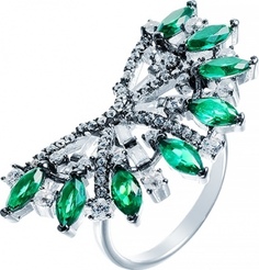Кольцо из серебра р. 16,5 Джей Ви SR26051-H1_KO_001_WG, фианит