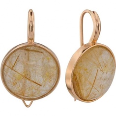 Серьги из желтого золота ALORIS Серьги 554Квв, кварц