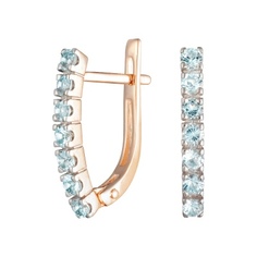 Серьги из красного золота ALORIS Серьги 2232Т, топаз