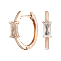 Серьги из красного золота ALORIS Серьги 2231Гх, горный хрусталь