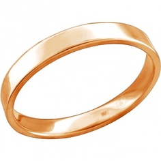 Кольцо из красного золота р. 17 Эстет 01О010464