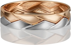 Кольцо из комбинированного золота р. 16,5 PLATINA jewelry 01-5416-00-000-1111-39