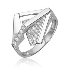Кольцо из серебра р. 20 PLATINA jewelry 01-5694-00-401-0200, фианит