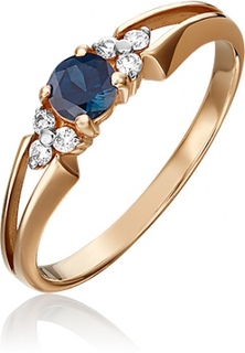 Кольцо из красного золота р. 17 PLATINA jewelry 01-0569-00-105-1110-30, бриллиант