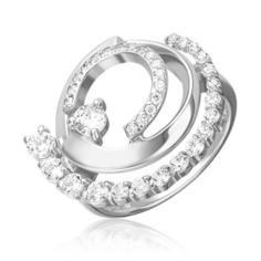 Кольцо из серебра р. 20 PLATINA jewelry 01-5700-00-401-0200, фианит